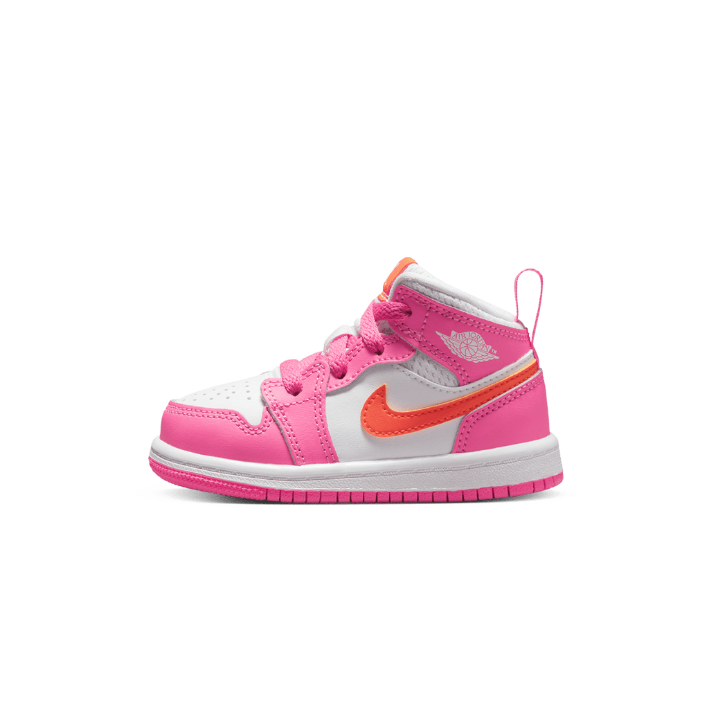 Air Jordan 1 Mid TD 'Pinksicle Orange' — UK 0C | EU 15 | US 0C — Front View