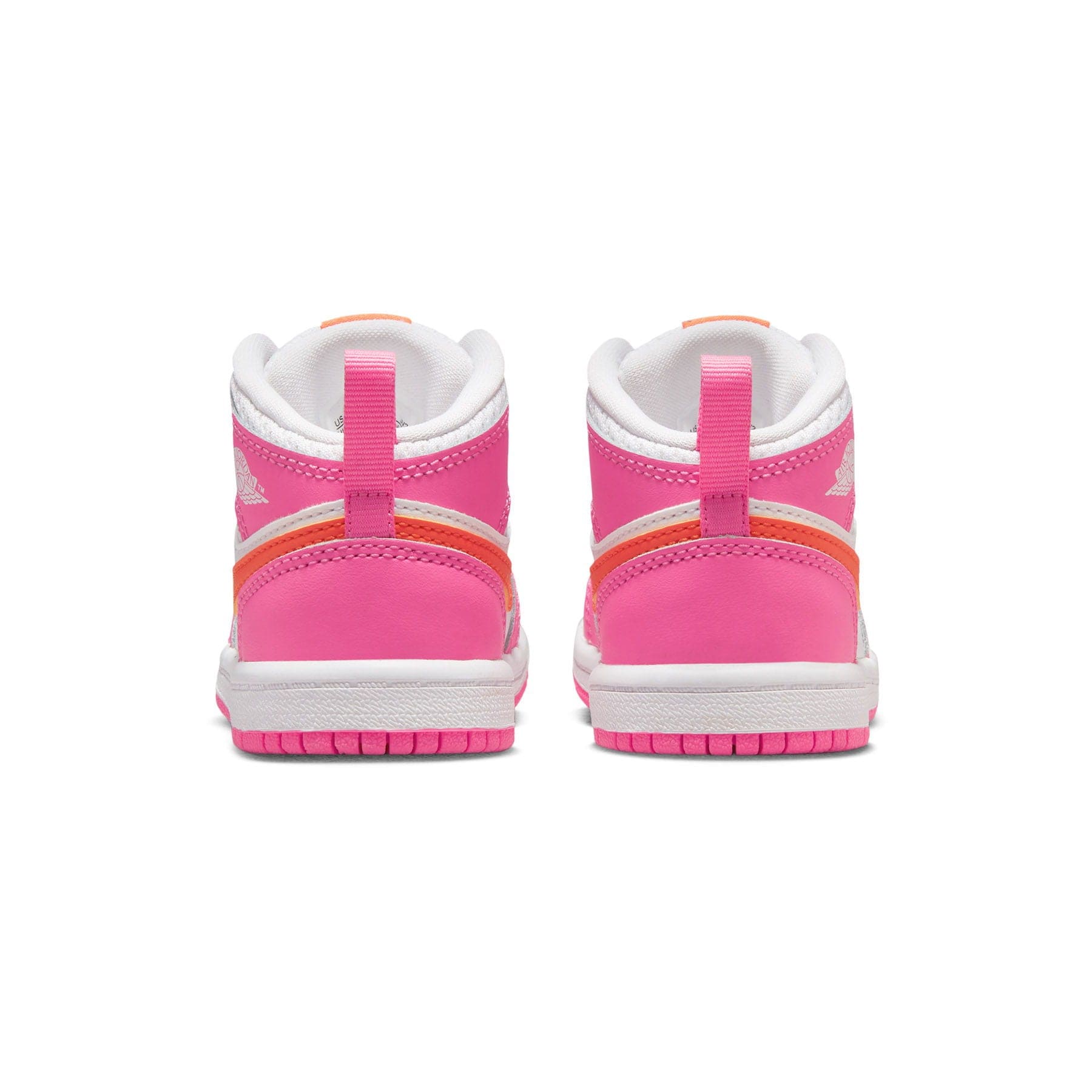 Air Jordan 1 Mid TD 'Pinksicle Orange' — UK 0C | EU 15 | US 0C — Back View