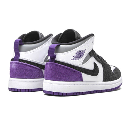 Air Jordan 1 Mid SE PS 'Varsity Purple' — UK 0C | EU 15 | US 0C — Back View