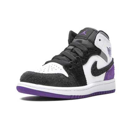 Air Jordan 1 Mid SE PS 'Varsity Purple' — UK 0C | EU 15 | US 0C — Top View