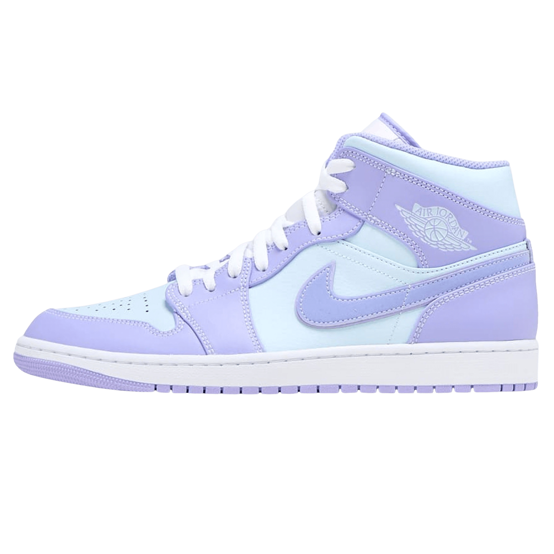 Air Jordan 1 Mid 'Purple Aqua' — UK 3 | EU 35.5 | US 3.5 — Front View