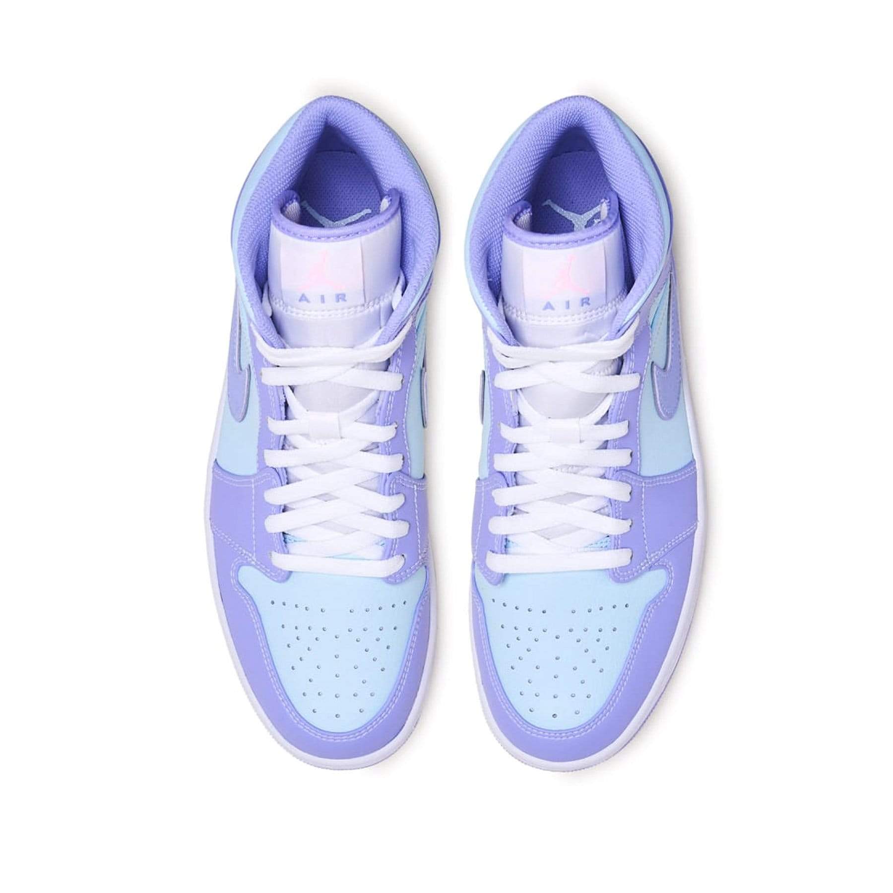 Air Jordan 1 Mid 'Purple Aqua' — UK 3 | EU 35.5 | US 3.5 — Back View
