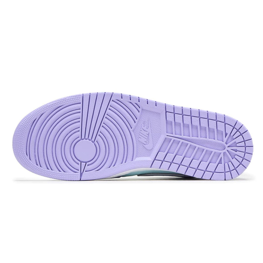 Air Jordan 1 Mid 'Purple Aqua' — UK 3 | EU 35.5 | US 3.5 — Top View