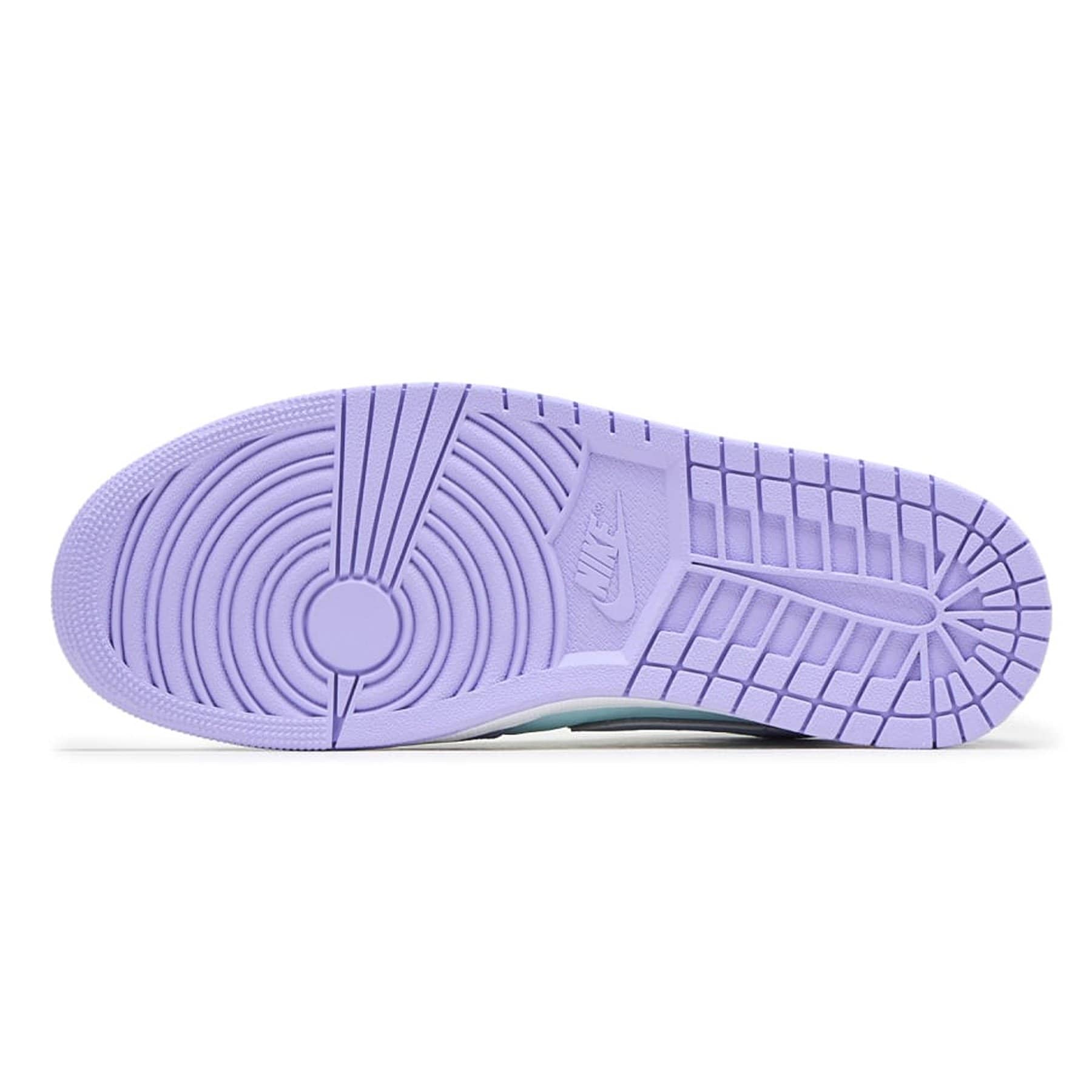 Air Jordan 1 Mid 'Purple Aqua' — UK 3 | EU 35.5 | US 3.5 — Top View