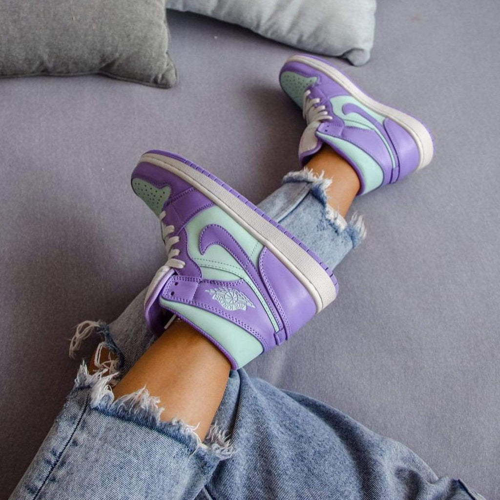 Air Jordan 1 Mid 'Purple Aqua' — UK 3 | EU 35.5 | US 3.5 — Alternate View 7