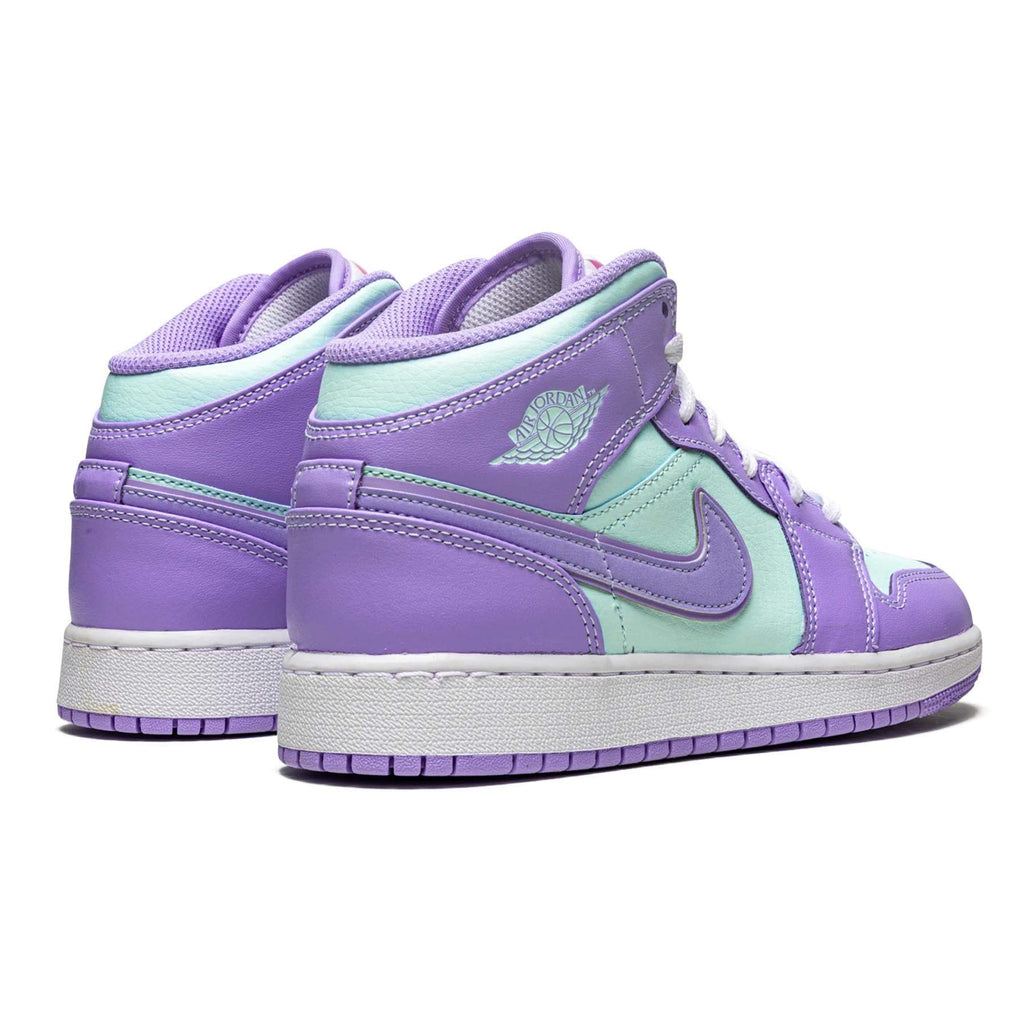 Air Jordan 1 Mid GS 'Purple Aqua' — UK 13.5 | EU 32 | US 1Y — Top View