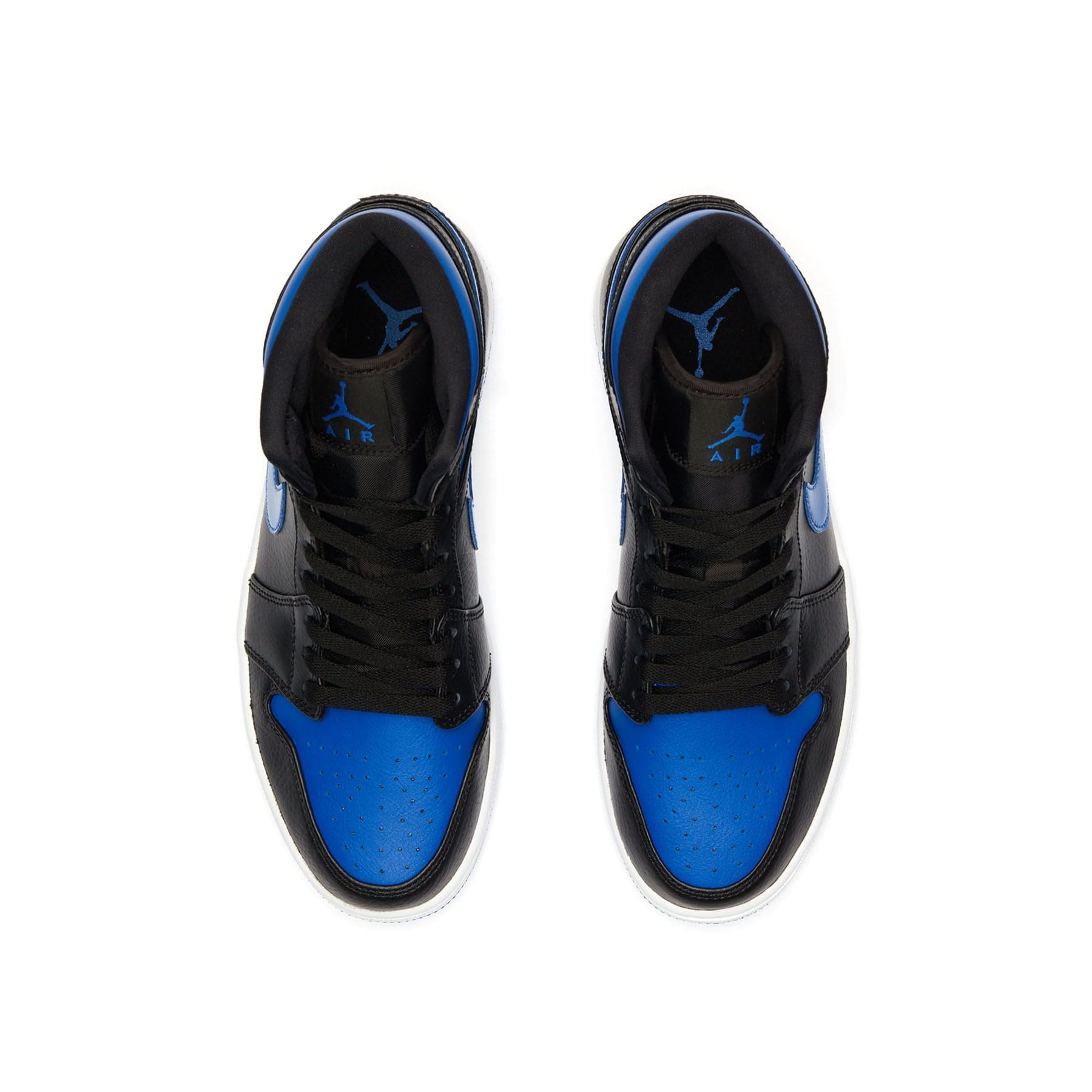 Air Jordan 1 Mid 'Black Hyper Royal' — UK 3 | EU 35.5 | US 3.5 — Back View