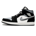 Air Jordan 1 Mid SE 'Satin Smoke Grey' — UK 3 | EU 35.5 | US 3.5 — Front View