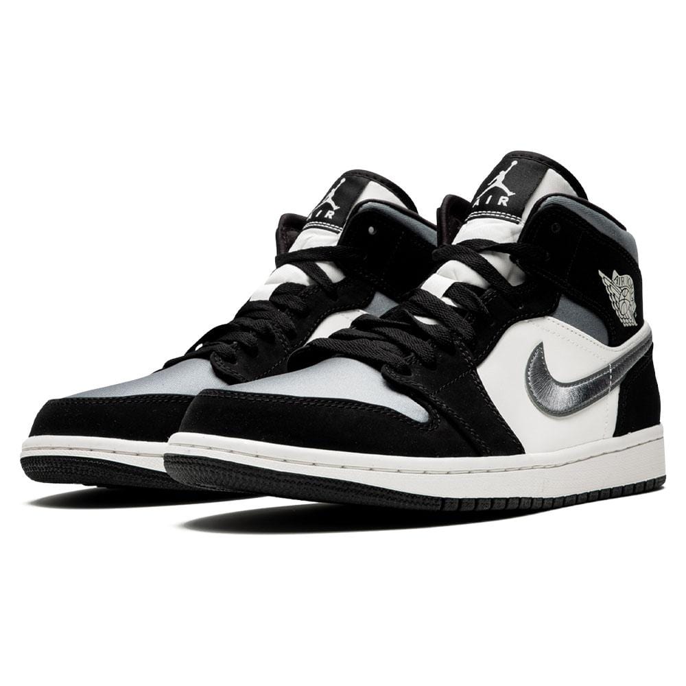 Air Jordan 1 Mid SE 'Satin Smoke Grey' — UK 3 | EU 35.5 | US 3.5 — Side View