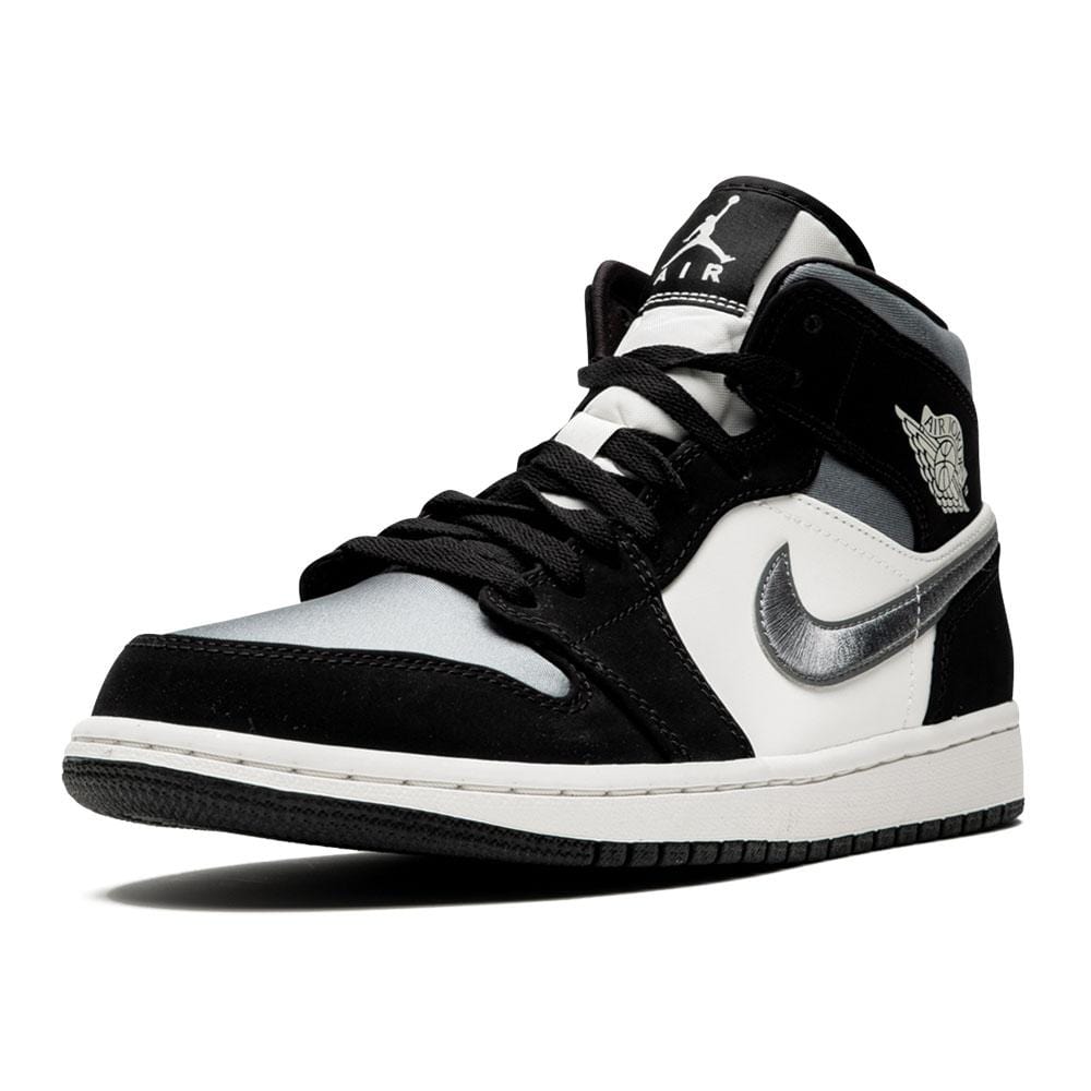 Air Jordan 1 Mid SE 'Satin Smoke Grey' — UK 3 | EU 35.5 | US 3.5 — Top View