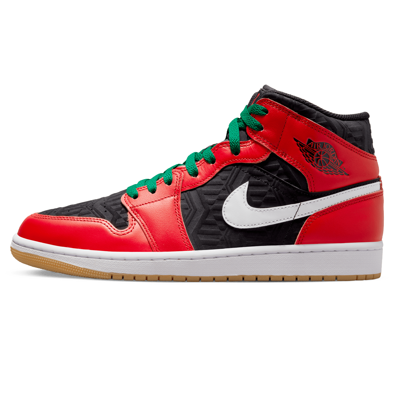 Air Jordan 1 Mid 'Christmas' — UK 3 | EU 35.5 | US 3.5 — Front View
