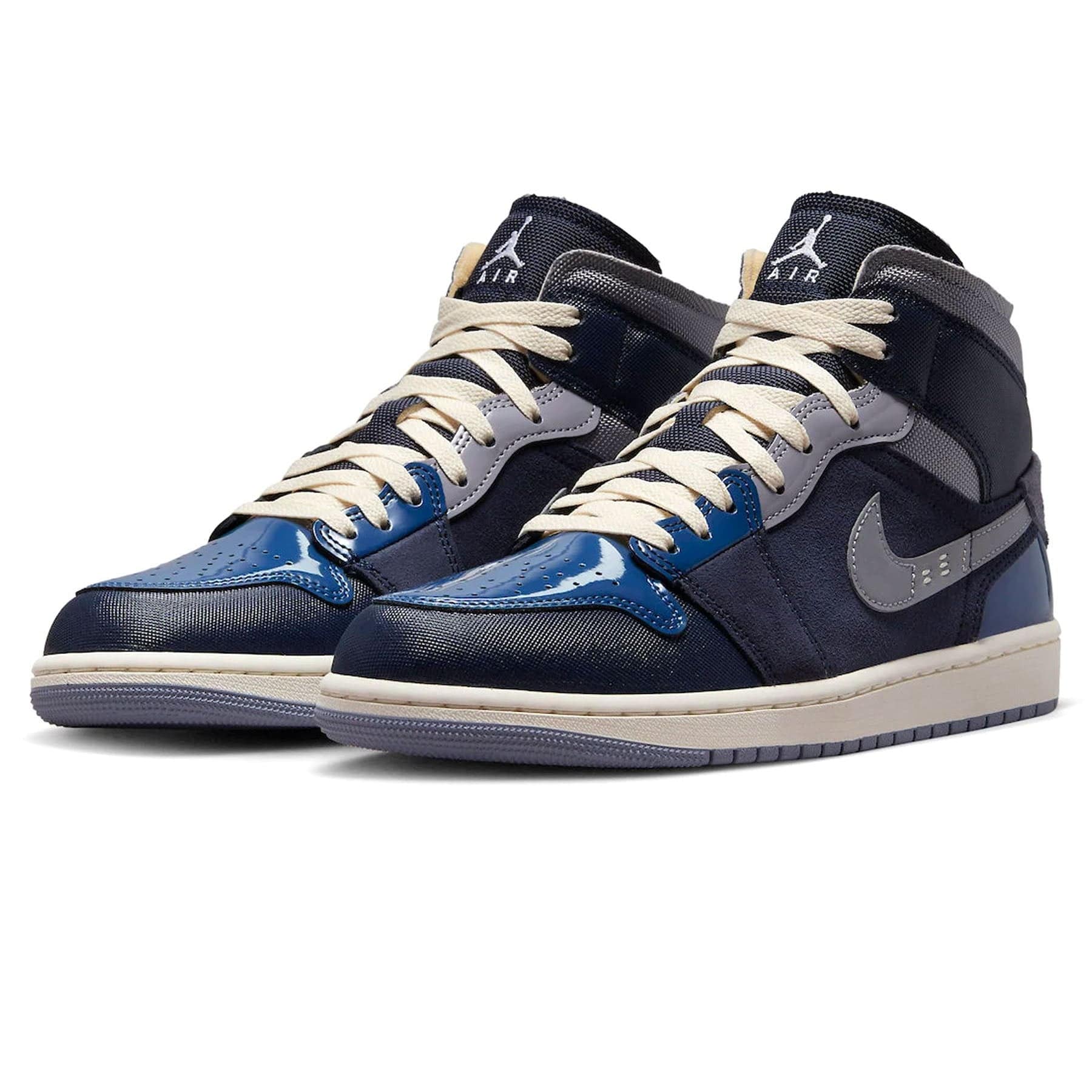 Air Jordan 1 Mid Se Craft 'Obsidian' — UK 3 | EU 35.5 | US 3.5 — Side View