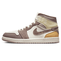 Air Jordan 1 Mid SE Craft 'Inside Out - Taupe Haze' — UK 3 | EU 35.5 | US 3.5 — Front View