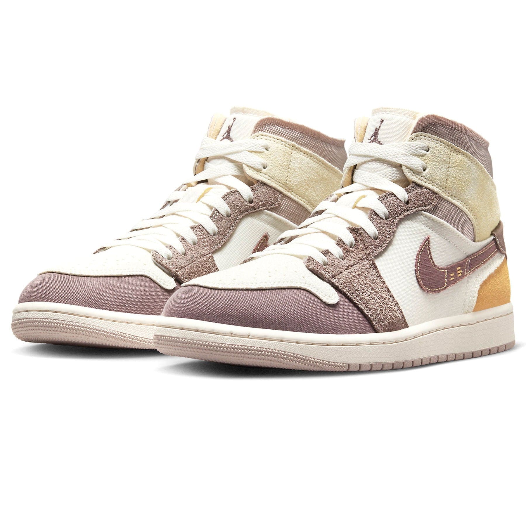 Air Jordan 1 Mid SE Craft 'Inside Out - Taupe Haze' — UK 3 | EU 35.5 | US 3.5 — Side View
