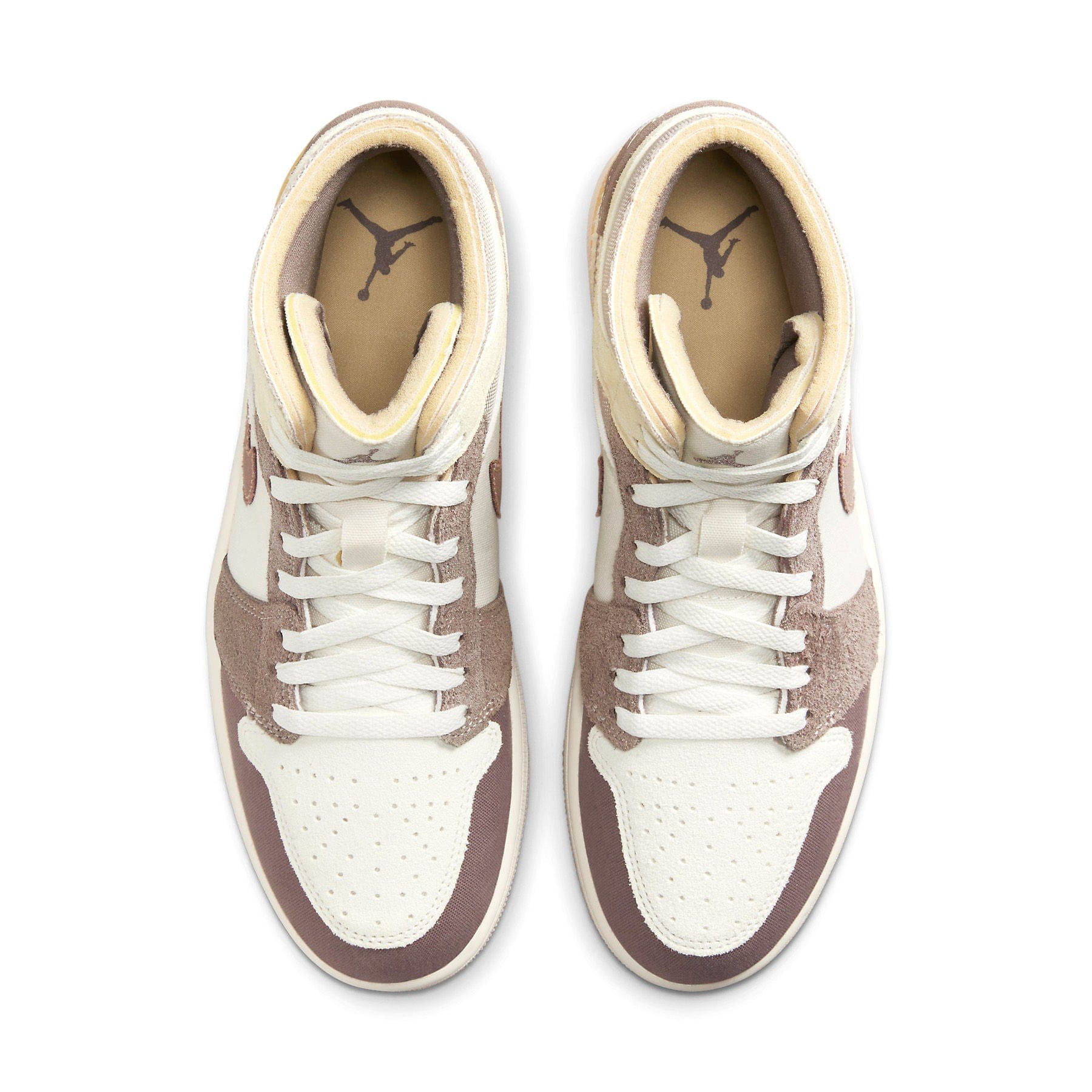 Air Jordan 1 Mid SE Craft 'Inside Out - Taupe Haze' — UK 3 | EU 35.5 | US 3.5 — Back View