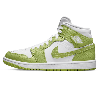 Air Jordan 1 Mid SE Wmns 'Green Python' — UK 2.5 | EU 35.5 | US 5 — Front View