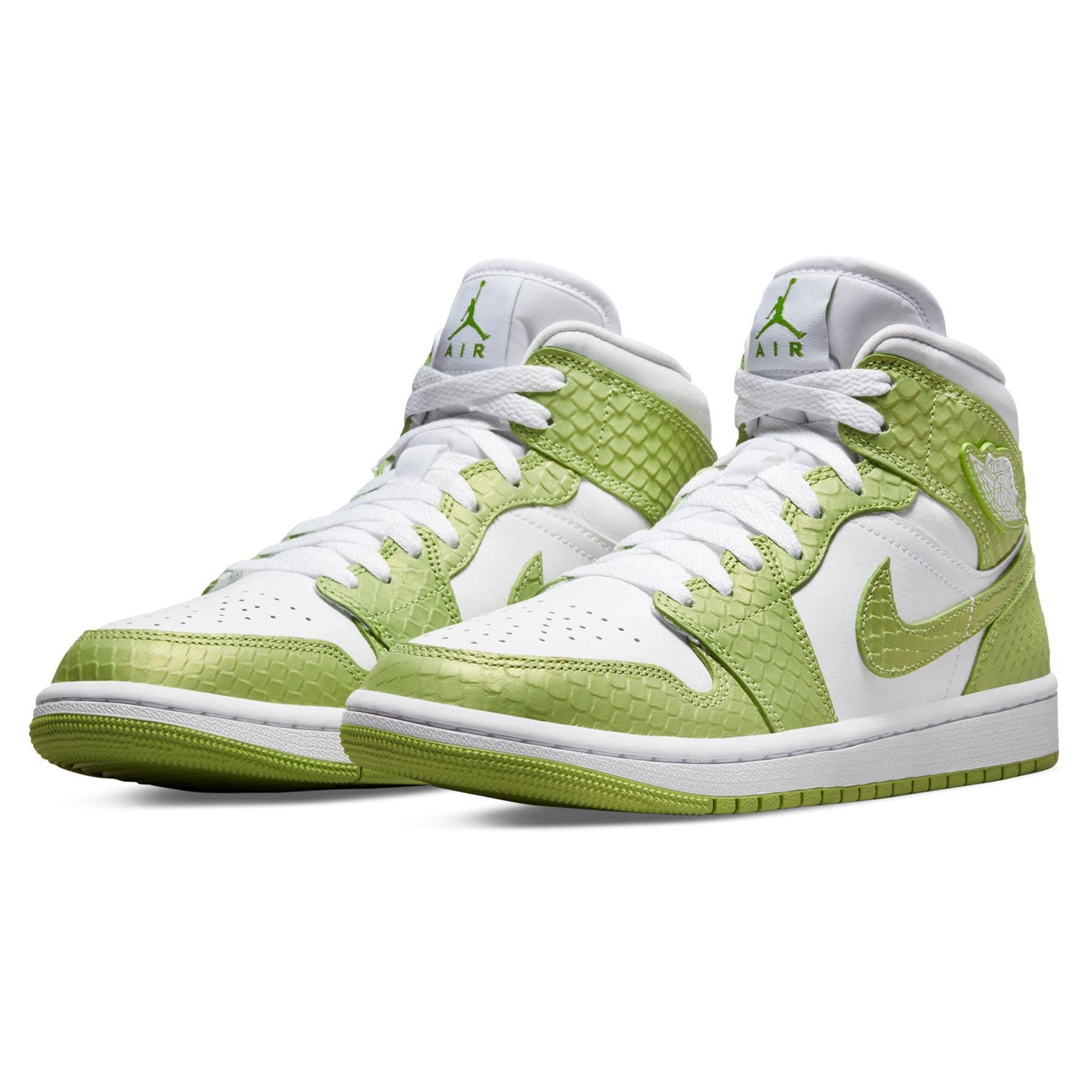 Air Jordan 1 Mid SE Wmns 'Green Python' — UK 2.5 | EU 35.5 | US 5 — Side View
