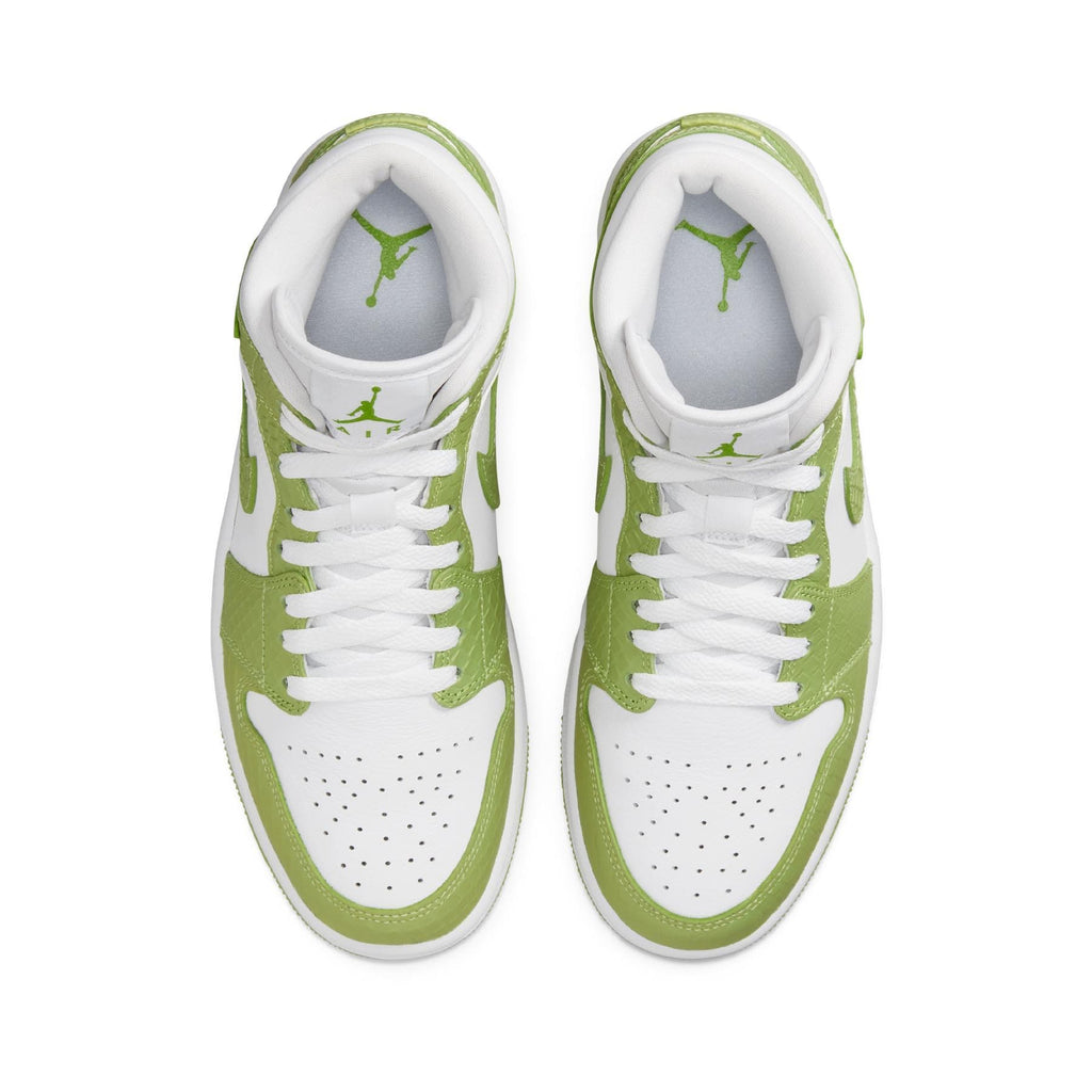 Air Jordan 1 Mid SE Wmns 'Green Python' — UK 2.5 | EU 35.5 | US 5 — Top View