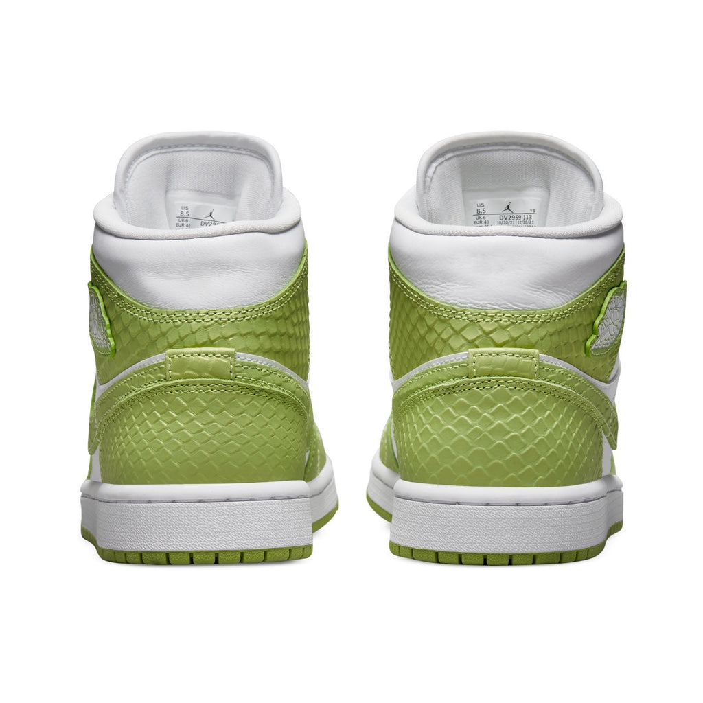 Air Jordan 1 Mid SE Wmns 'Green Python' — UK 2.5 | EU 35.5 | US 5 — Back View