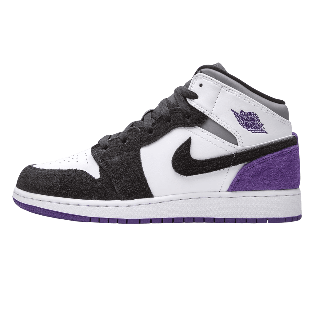 Air Jordan 1 Mid SE GS 'Varsity Purple' — UK 13.5 | EU 32 | US 1Y — Front View