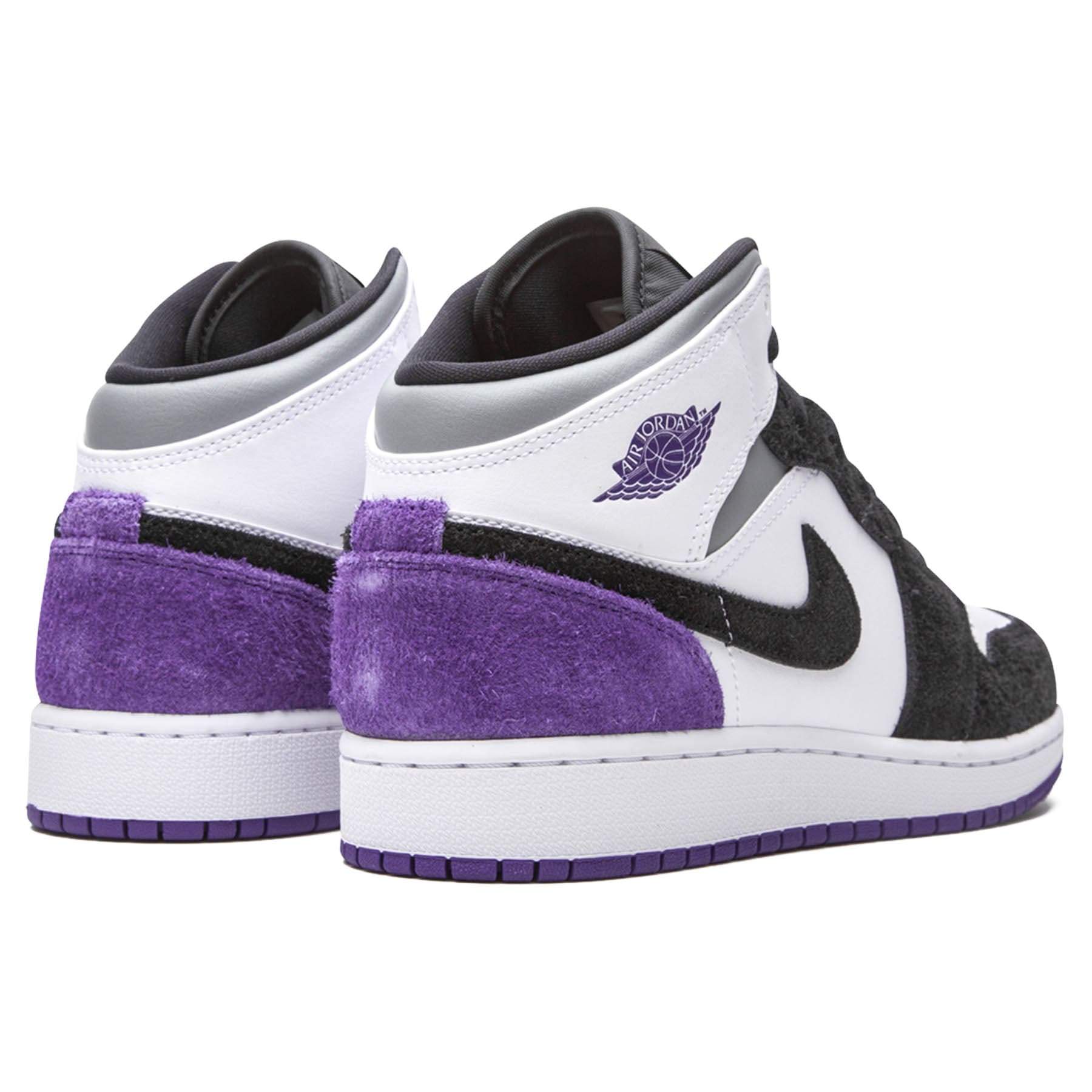 Air Jordan 1 Mid SE GS 'Varsity Purple' — UK 13.5 | EU 32 | US 1Y — Back View