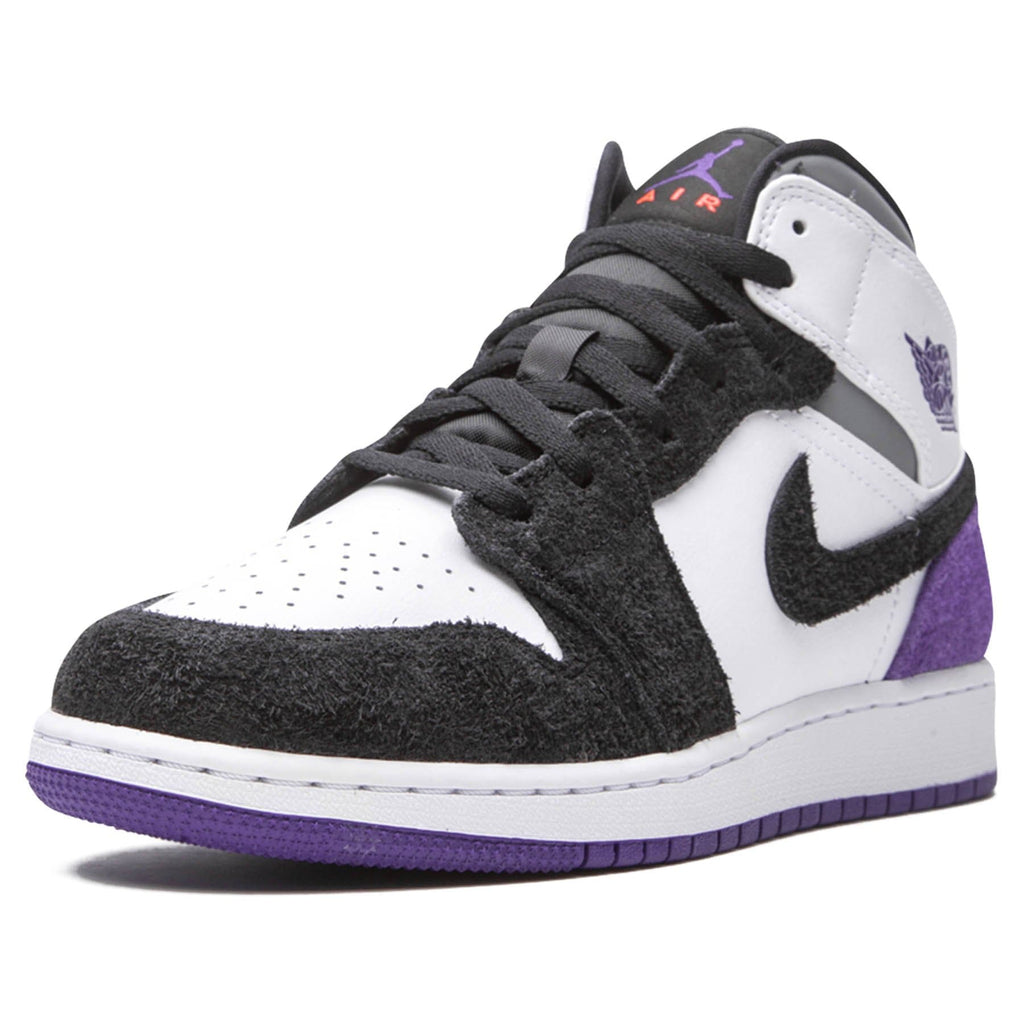 Air Jordan 1 Mid SE GS 'Varsity Purple' — UK 13.5 | EU 32 | US 1Y — Top View
