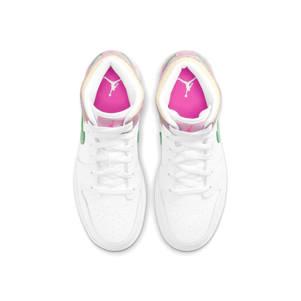 Air Jordan 1 Mid SE GS 'Paint Drip' — UK 13.5 | EU 32 | US 1Y — Back View