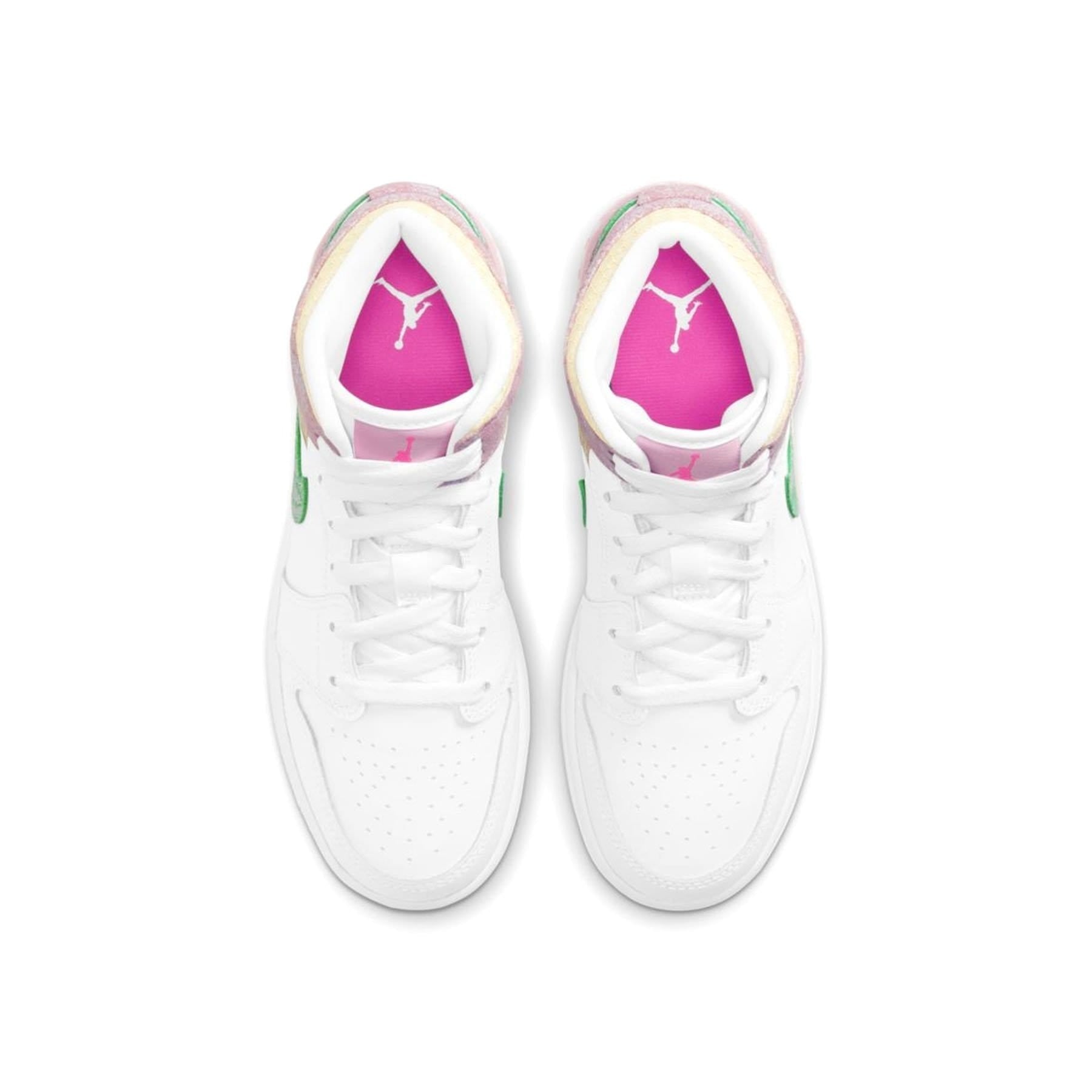 Air Jordan 1 Mid SE GS 'Paint Drip' — UK 13.5 | EU 32 | US 1Y — Back View