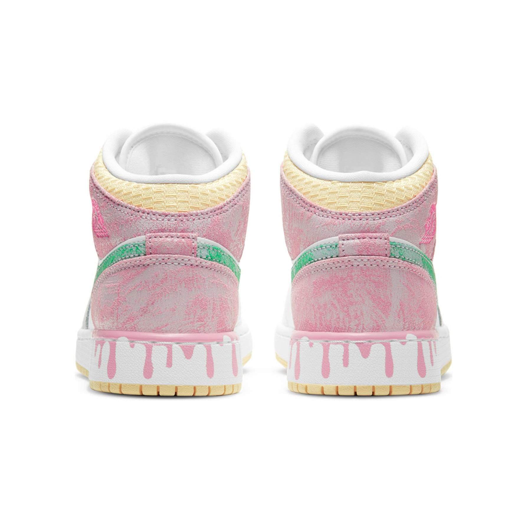 Air Jordan 1 Mid SE GS 'Paint Drip' — UK 13.5 | EU 32 | US 1Y — Detail View