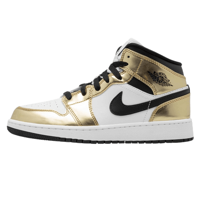 Air Jordan 1 Mid SE GS 'Metallic Gold' — UK 13.5 | EU 32 | US 1Y — Front View
