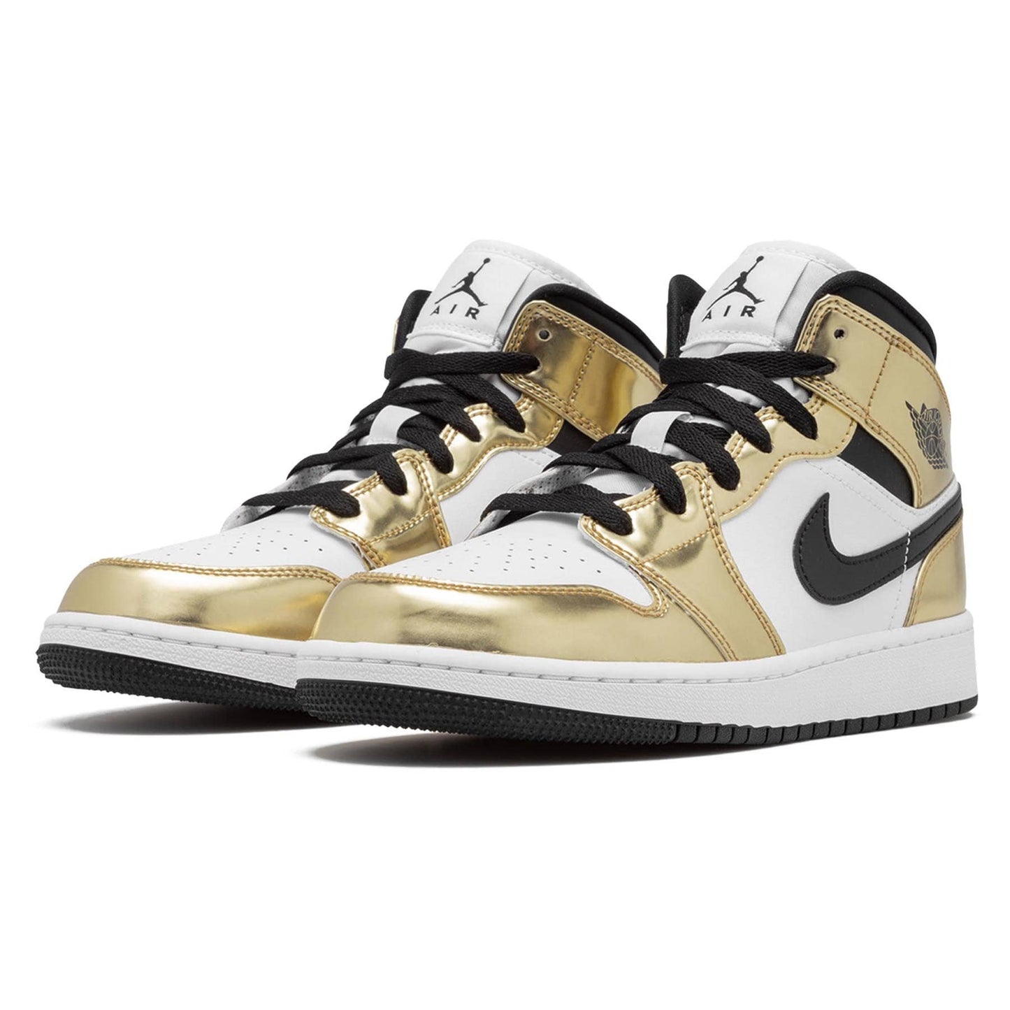 Air Jordan 1 Mid SE GS 'Metallic Gold' — UK 13.5 | EU 32 | US 1Y — Side View