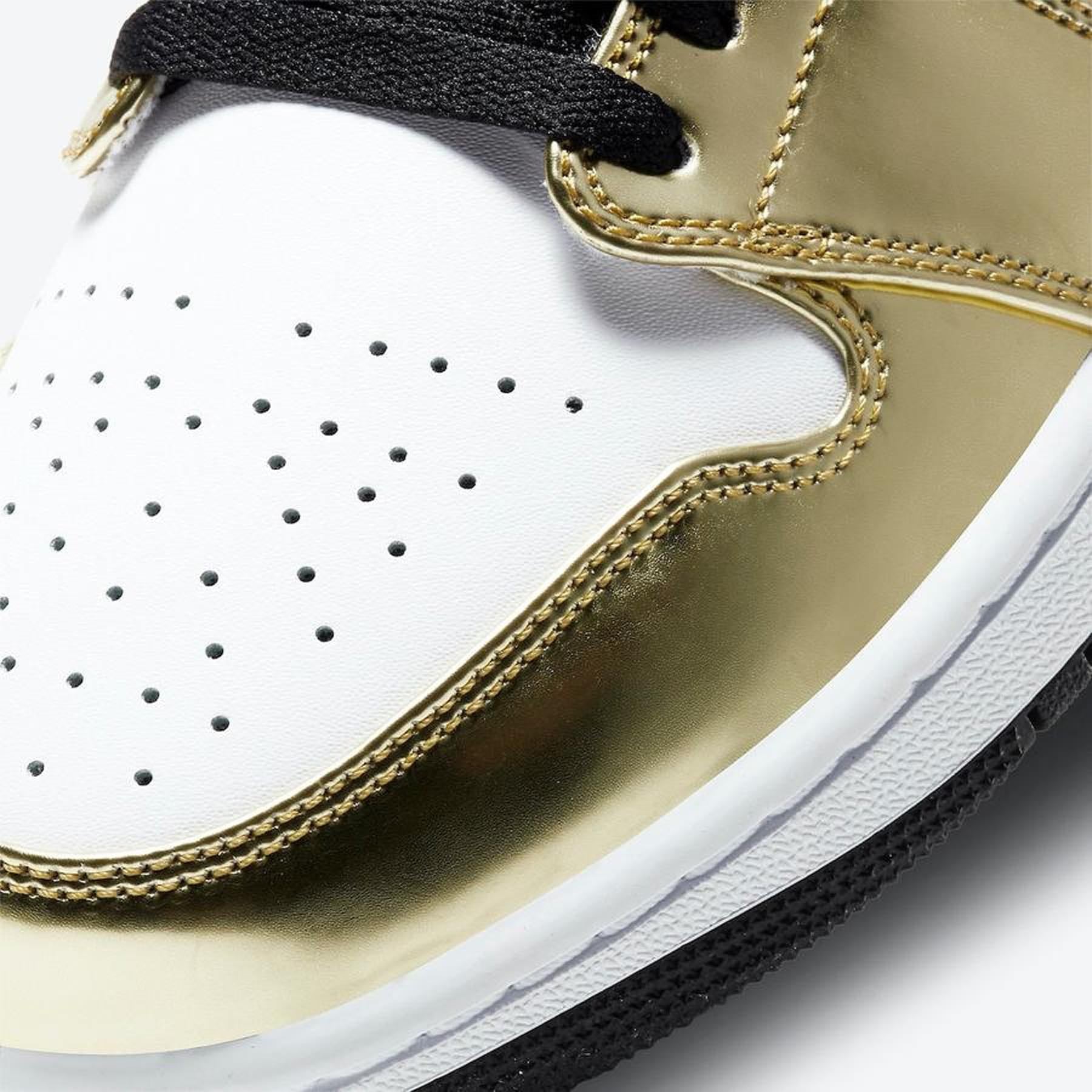 Air Jordan 1 Mid SE GS 'Metallic Gold' — UK 13.5 | EU 32 | US 1Y — Lifestyle View