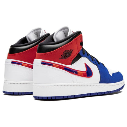 Air Jordan 1 MID SE GS 'University Red' — UK 13.5 | EU 32 | US 1Y — Back View
