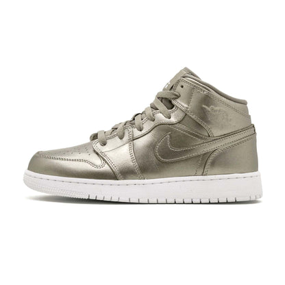 Air Jordan 1 Mid SE GS 'Sepia Stone' — UK 13.5 | EU 32 | US 1Y — Front View