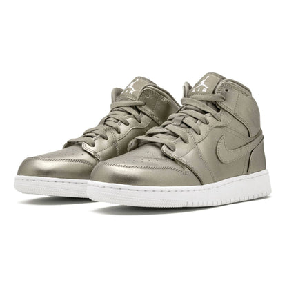 Air Jordan 1 Mid SE GS 'Sepia Stone' — UK 13.5 | EU 32 | US 1Y — Side View