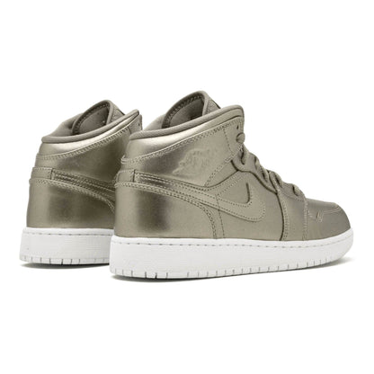 Air Jordan 1 Mid SE GS 'Sepia Stone' — UK 13.5 | EU 32 | US 1Y — Back View
