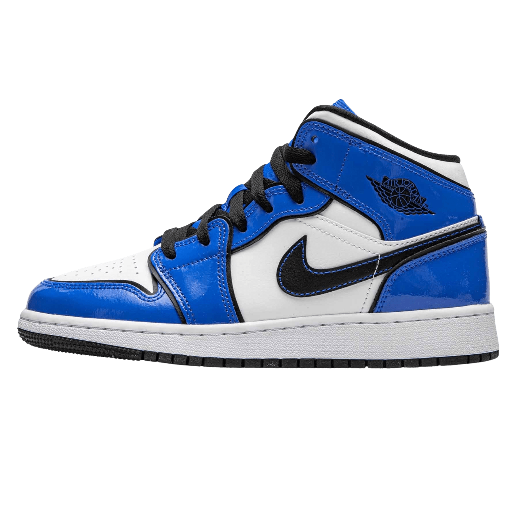 Air Jordan 1 Mid SE GS 'Signal Blue' — UK 13.5 | EU 32 | US 1Y — Front View
