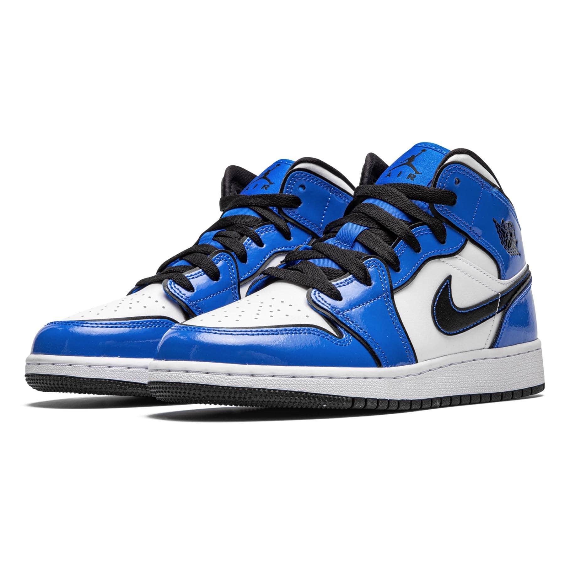 Air Jordan 1 Mid SE GS 'Signal Blue' — UK 13.5 | EU 32 | US 1Y — Side View