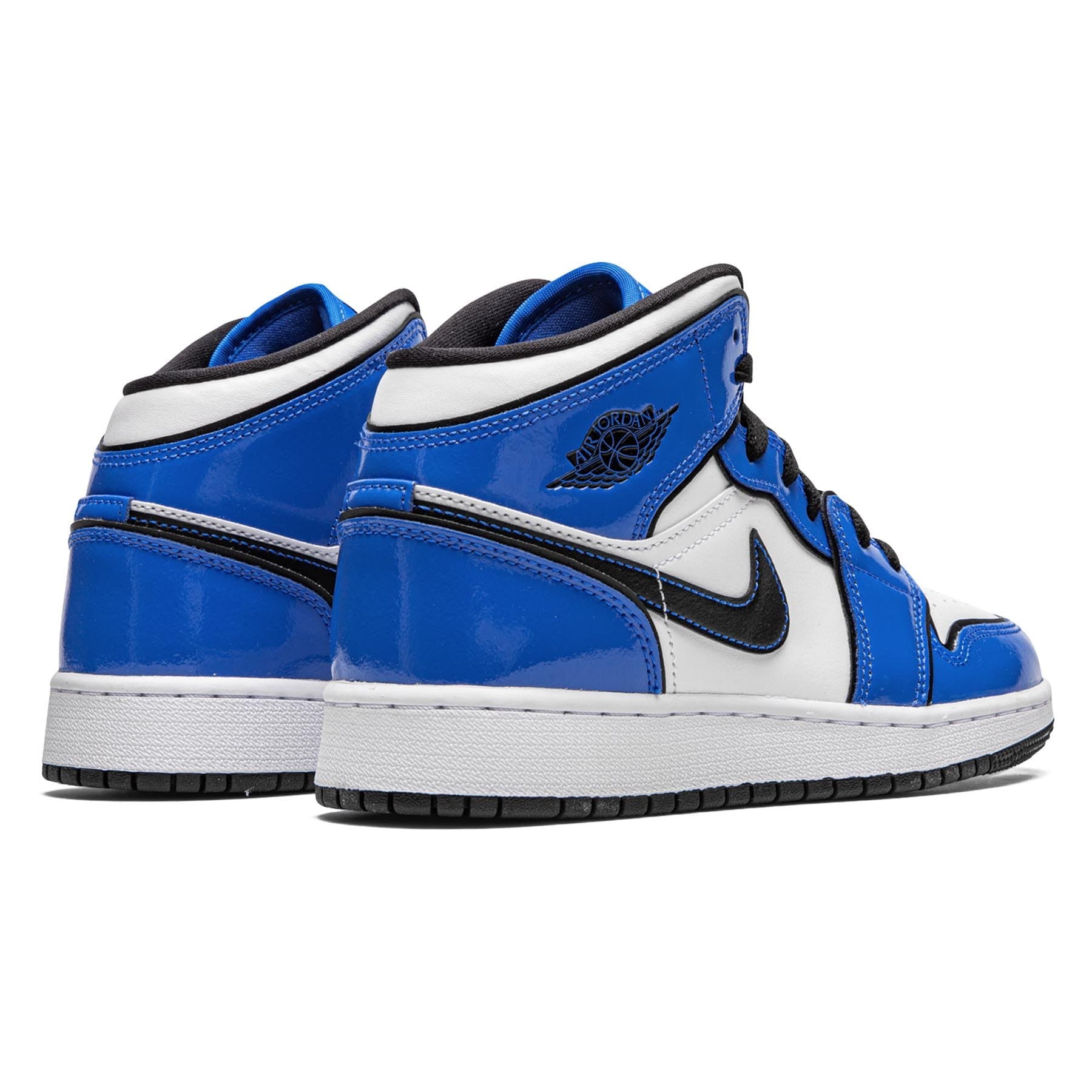 Air Jordan 1 Mid SE GS 'Signal Blue' — UK 13.5 | EU 32 | US 1Y — Back View