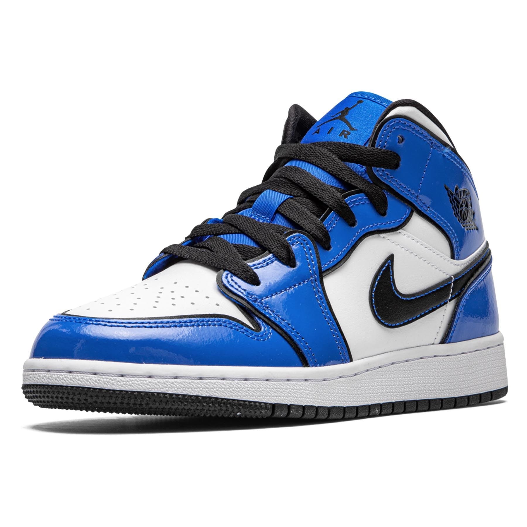 Air Jordan 1 Mid SE GS 'Signal Blue' — UK 13.5 | EU 32 | US 1Y — Top View