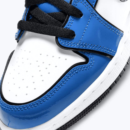 Air Jordan 1 Mid SE GS 'Signal Blue' — UK 13.5 | EU 32 | US 1Y — Lifestyle View