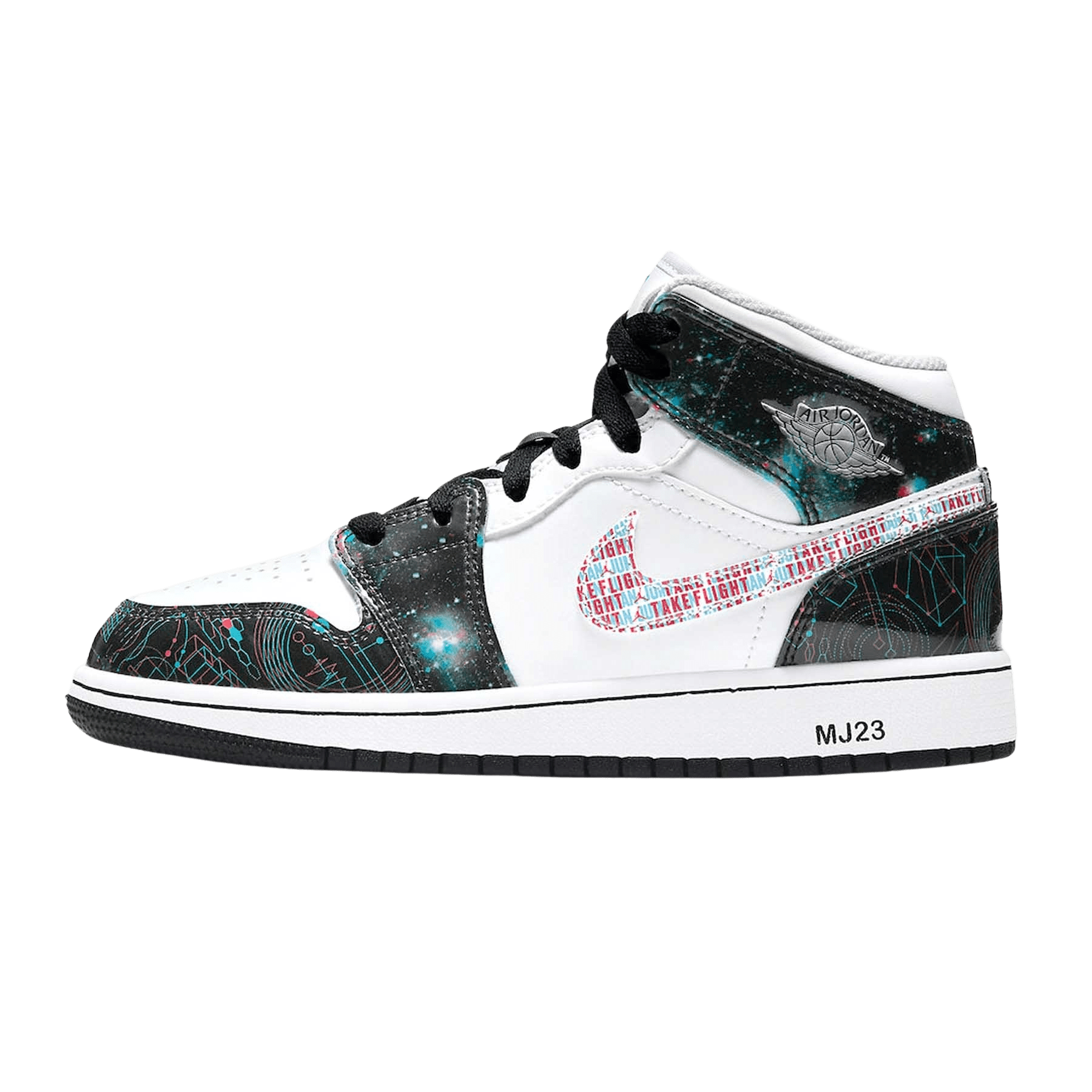 Air Jordan 1 Mid SE GS 'Take Flight' — UK 13.5 | EU 32 | US 1Y — Front View