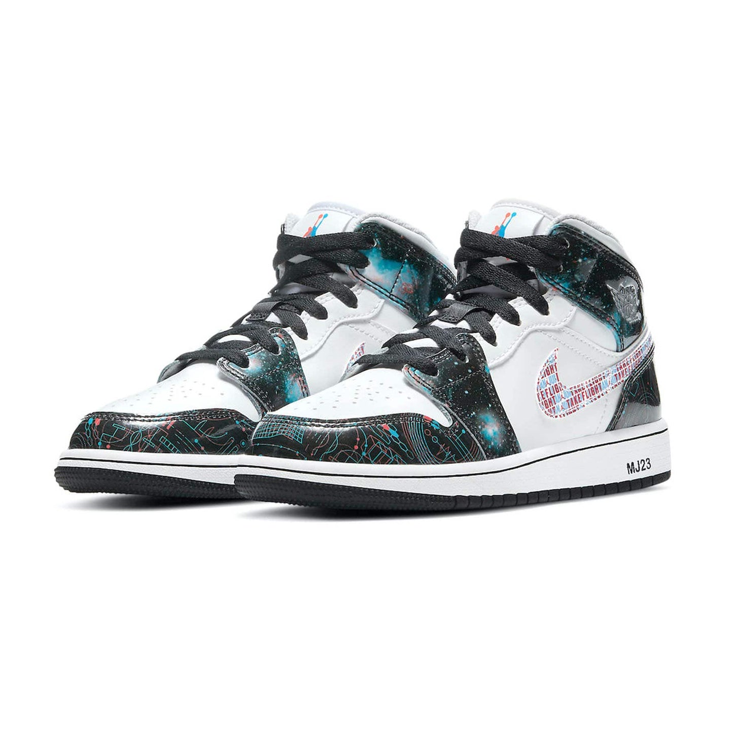 Air Jordan 1 Mid SE GS 'Take Flight' — UK 13.5 | EU 32 | US 1Y — Side View