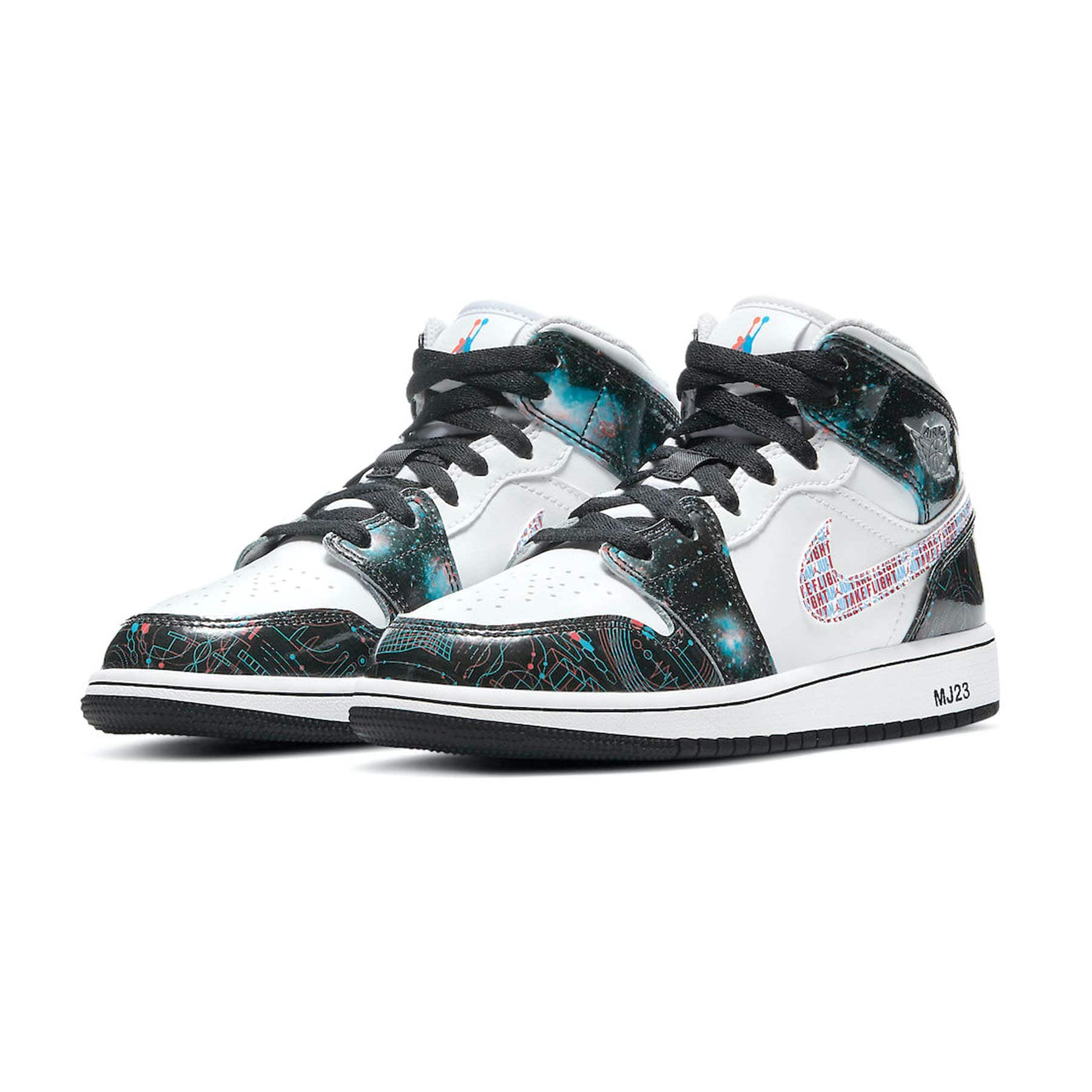 Air Jordan 1 Mid SE GS 'Take Flight' — UK 13.5 | EU 32 | US 1Y — Side View