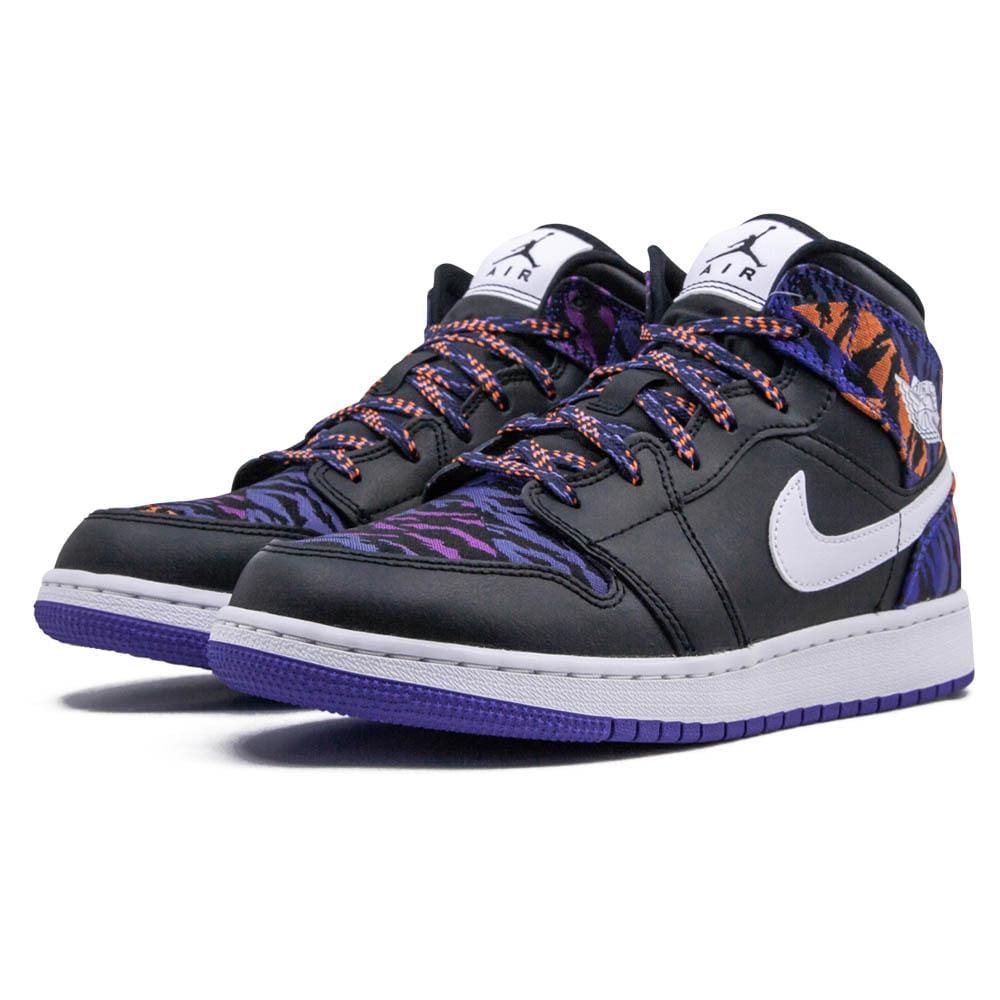 Air Jordan 1 Mid GS 'Tiger Print' — UK 13.5 | EU 32 | US 1Y — Side View