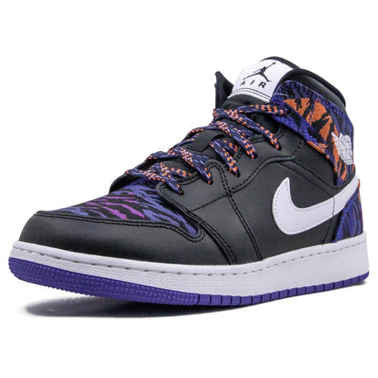 Air Jordan 1 Mid GS 'Tiger Print' — UK 13.5 | EU 32 | US 1Y — Detail View