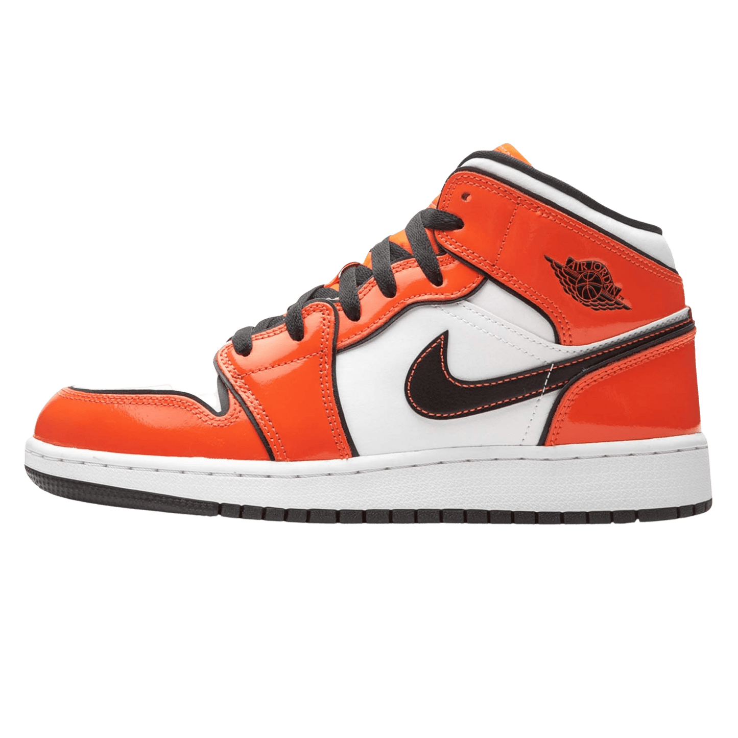 Air Jordan 1 Mid SE GS 'Turf Orange' — UK 13.5 | EU 32 | US 1Y — Front View