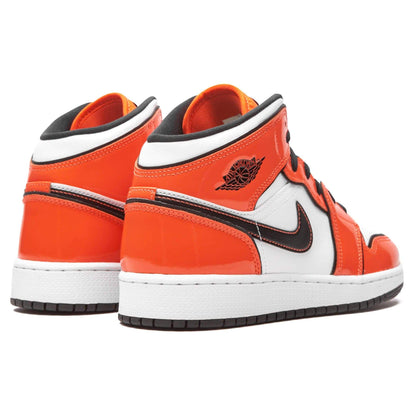 Air Jordan 1 Mid SE GS 'Turf Orange' — UK 13.5 | EU 32 | US 1Y — Top View
