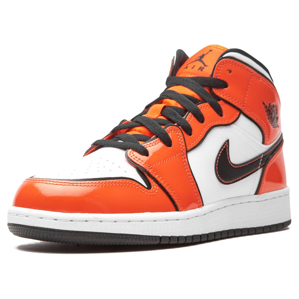 Air Jordan 1 Mid SE GS 'Turf Orange' — UK 13.5 | EU 32 | US 1Y — Back View