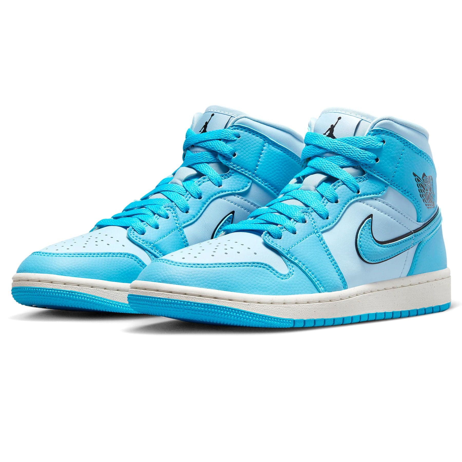 Air Jordan 1 Mid Wmns 'Ice Blue' — UK 2.5 | EU 35.5 | US 5 — Side View